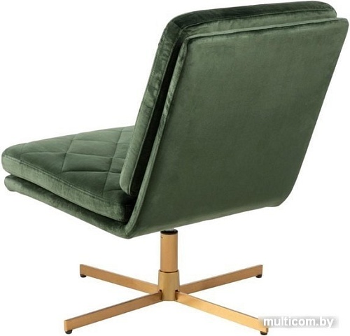 Интерьерное кресло Actona Carrera 0000078611 (зеленый/металл латунь)