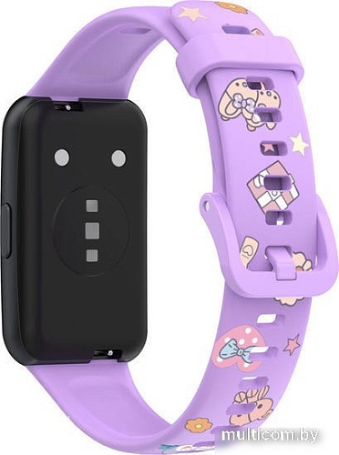 Ремешок Rumi силиконовый для Huawei Band 7 Rabbit cartoon