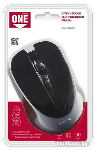 Мышь SmartBuy One 340AG (черный) [SBM-340AG-K]