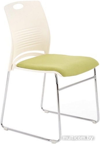 Стул Halmar Cali (белый/зеленый)