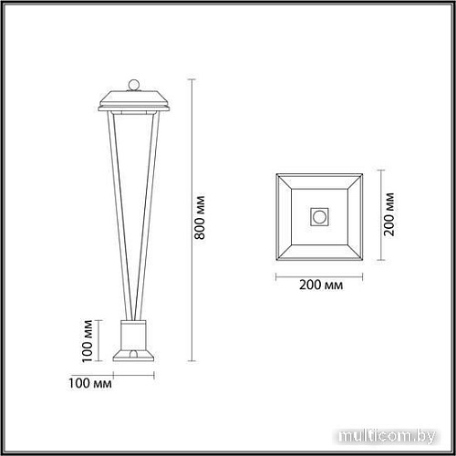 Садовый светильник Odeon Light Bearitz 6655/12GL