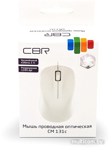 Мышь CBR CM 131c (белый)