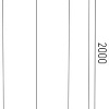 Шкаф распашной МДК ШК1 для одежды 2-х дверный 780x596x2000 (дуб вотан)