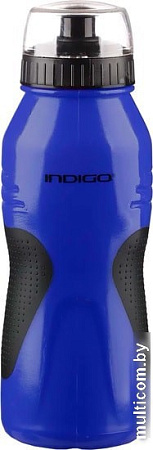 Бутылка для воды Indigo Comfort IN037 (синий/черный)