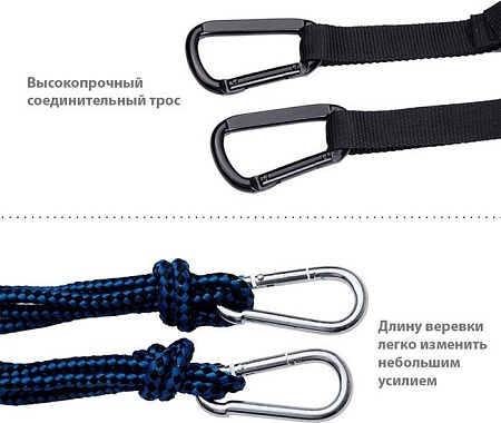 Туристический гамак Sundays OG1320FN (розовый/синий)