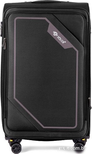 Чемодан-спиннер Solier STL2240 (L, черный/кофе)