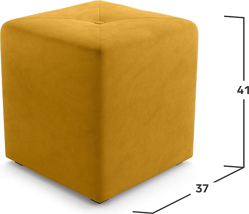 Пуфик Mio Tesoro 133 (горчичный Happy 560)