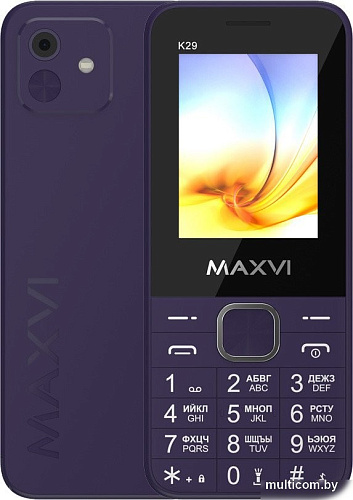 Телефон Maxvi K29 (фиолетовый)