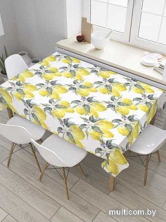 Скатерть JoyArty Решетка из лимонов tcox_31931_120x145