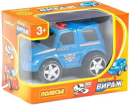 Полесье Крутой Вираж автомобиль-полиция инерционный 78902