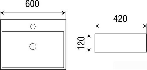 Умывальник WeltWasser Elbach 2173 M845