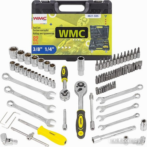 Универсальный набор инструментов WMC Tools WMC-4821-5DS-м (82 предмета)