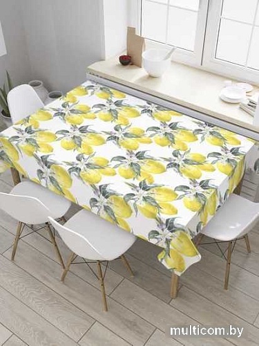 Скатерть JoyArty Решетка из лимонов tcox_31931_120x145