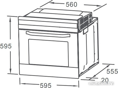 Электрический духовой шкаф Comfee CBO710GW