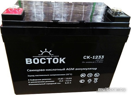 Аккумулятор для ИБП Восток СК-1233 (12В/33 А·ч)
