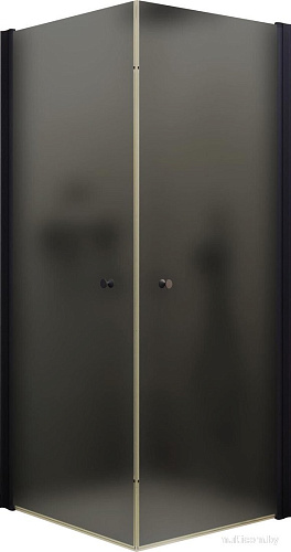 Душевой уголок MaybahGlass MGY-1299-6 (графитовое матовое стекло/черный)