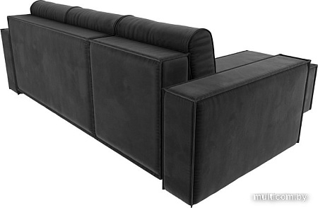 Угловой диван Mebelico Куба угловой 108648 (левый, БНП, велюр, серый)