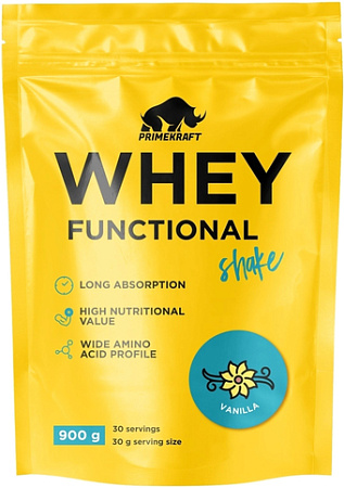 Протеин Prime Kraft Whey Functional Shake (900 г, ваниль)