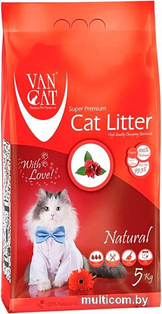 Наполнитель для туалета Van Cat Classic бентонитовый 5 кг
