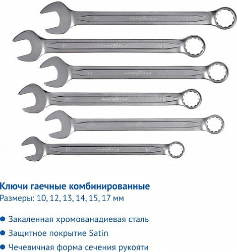 Универсальный набор инструментов Goodyear GY002055 (55 предметов)