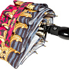 Складной зонт Moschino 8009-OCJ Logo animalier Fuxia