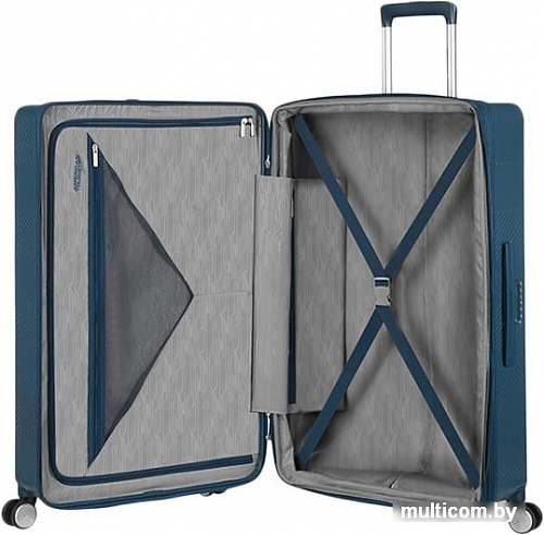 Чемодан-спиннер American Tourister Flylife Petrol Blue 77 см