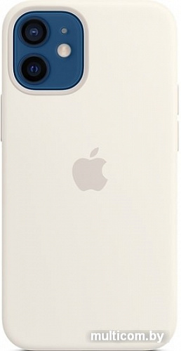 Чехол Apple MagSafe Silicone Case для iPhone 12 mini (белый)