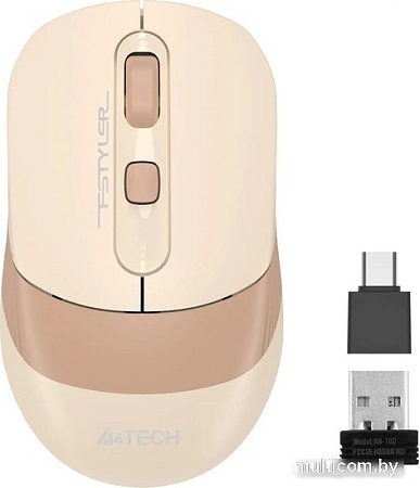 Мышь A4Tech Fstyler FG10CS Air (бежевый/коричневый)