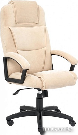 Офисное кресло TetChair Bergamo флок (бежевый)