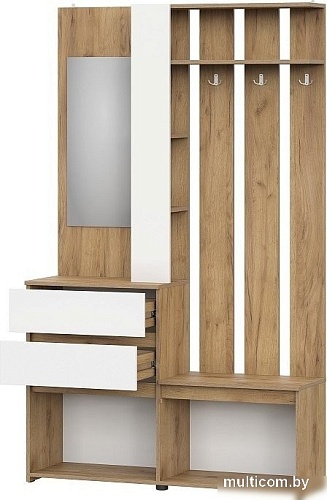 Стенка Mio Tesoro Некст 1 (дуб золотой/белый)