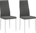 Стул Mio Tesoro Джия DC-060KD (2 шт, серый/белый)