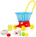 Тележка игрушечная Полесье Supermarket №1 с набором продуктов 67890