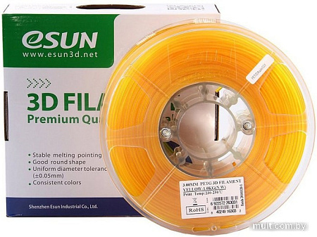 Esun PET-G 1.75 мм 1000 г (желтый)