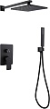 Душевая система Abber Weiss Insel AF8018B (черный матовый)