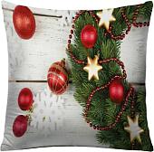 Чехол на подушку JoyArty Шарики и звезды на праздник sl_21512