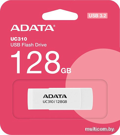USB Flash ADATA UC310-128G-RWH 128GB (белый)