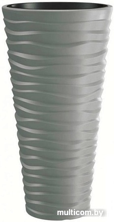 Кашпо Prosperplast Sand Slim DPSA400-405U (серый)