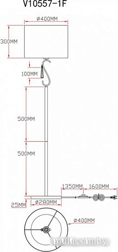 Торшер Moderli Caramel V10557-1F