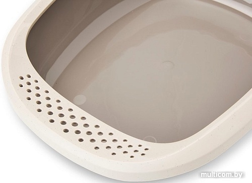 Туалет-лоток Savic Gizmo Large (мокка-гранит/теплый серый)