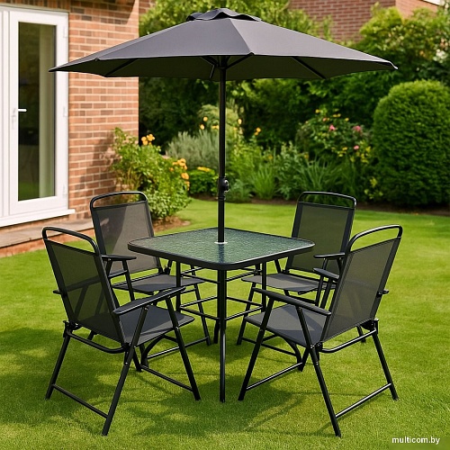 Комплект подушек AksHome Picnic (серый/черный)