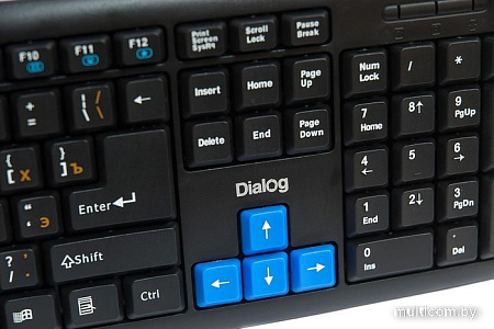 Клавиатура Dialog KM-025U Black-Blue