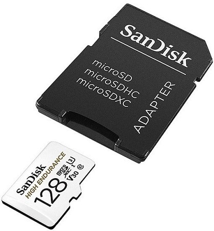 Карта памяти SanDisk High Endurance microSDXC SDSQQNR-128G-GN6IA 128GB (с адаптером)