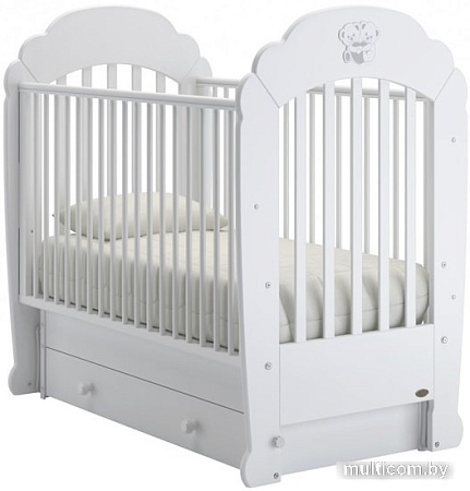 Классическая детская кроватка Nuovita Parte Swing (белый)