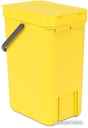 Мусорное ведро Brabantia Sort & Go 12 л (желтый)