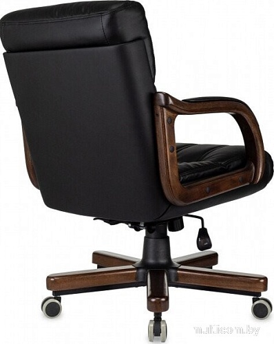 Офисное кресло Бюрократ T-9932W-LOW-Eco (черный, экокожа)