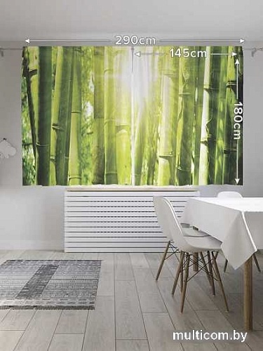 Комплект штор JoyArty Бамбуковый день 1.45x1.8 м pox_12184_145x180 (2 шт)