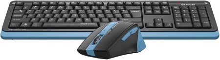 Офисный набор A4Tech Fstyler FGS1035Q (черный/синий)