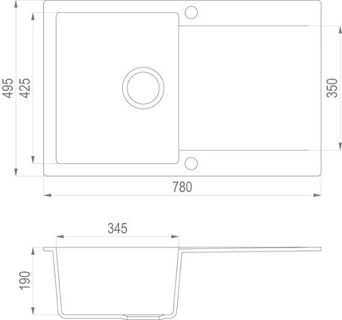 Кухонная мойка TEKA Clivo 45 B-TQ Алюминий [40148001]