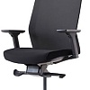 Офисное кресло Bestuhl J1 Black Pl с подголовником и подлокотником (черная сетка/черная ткань)