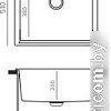 Кухонная мойка Polygran Argo 560 (кремовый)